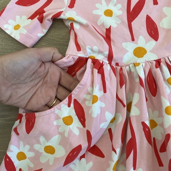 hanna anderson | Print Skater Dress with Pockets | girl's size 4 - Picture 6 of 8